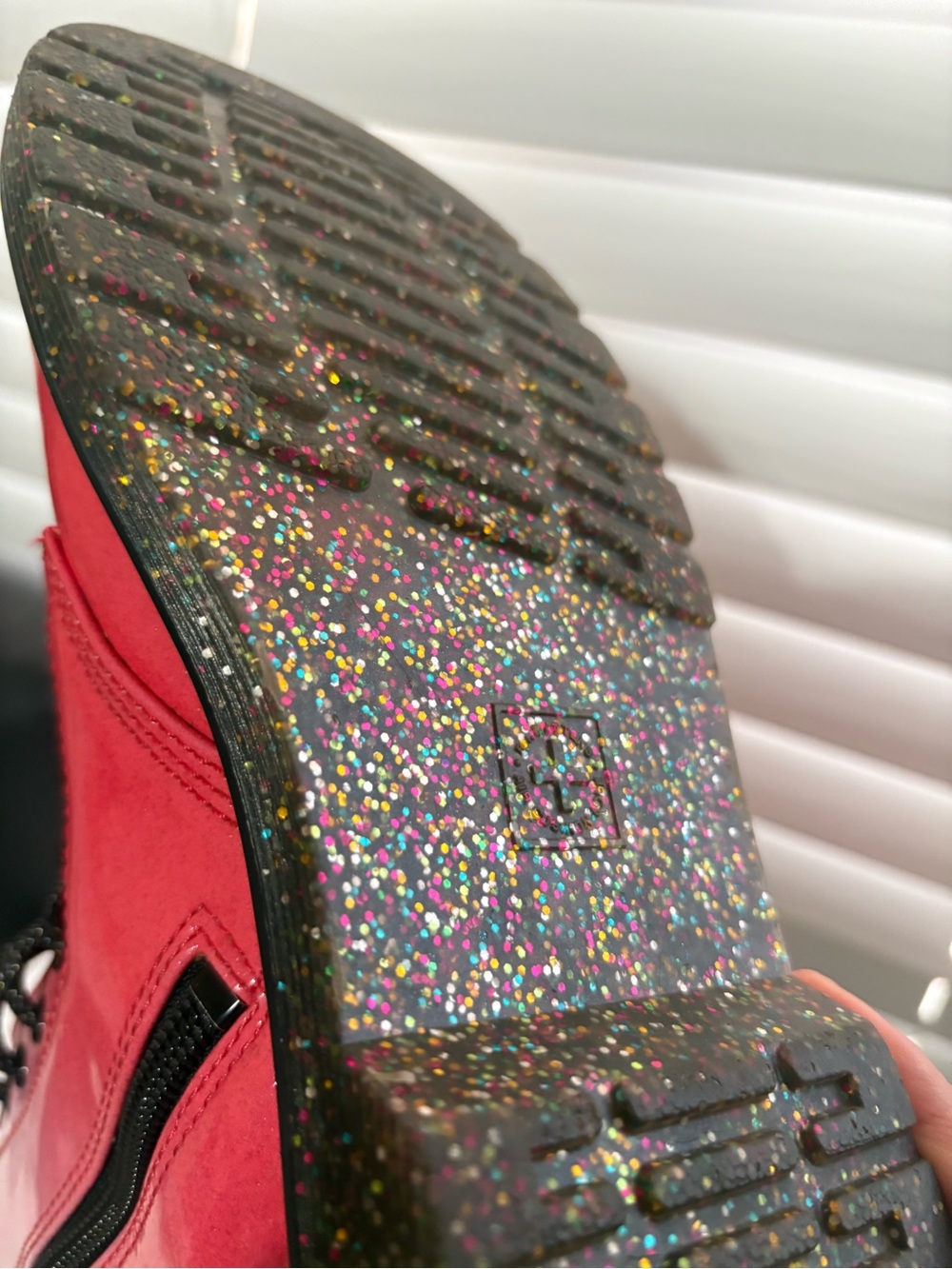 Dr. Martens 1460 Junior Pink Gradient Glitter Boots - Picture 2 of 7